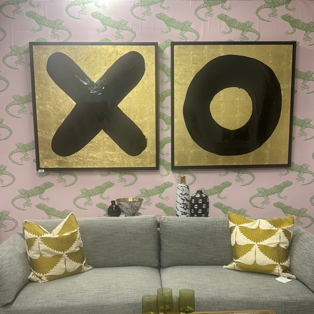 Hand Painted XO Frames S/2