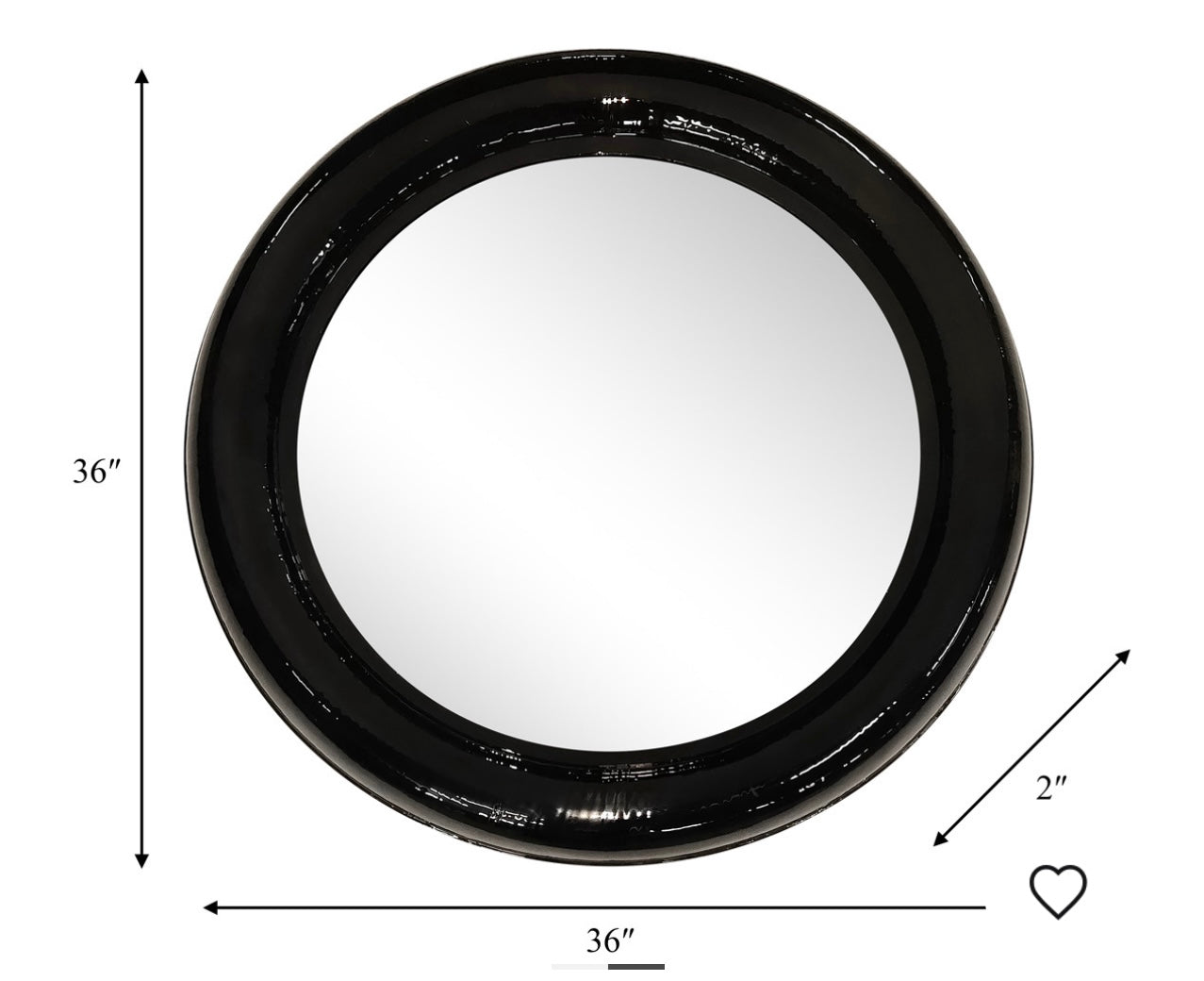 Round Black Mirror