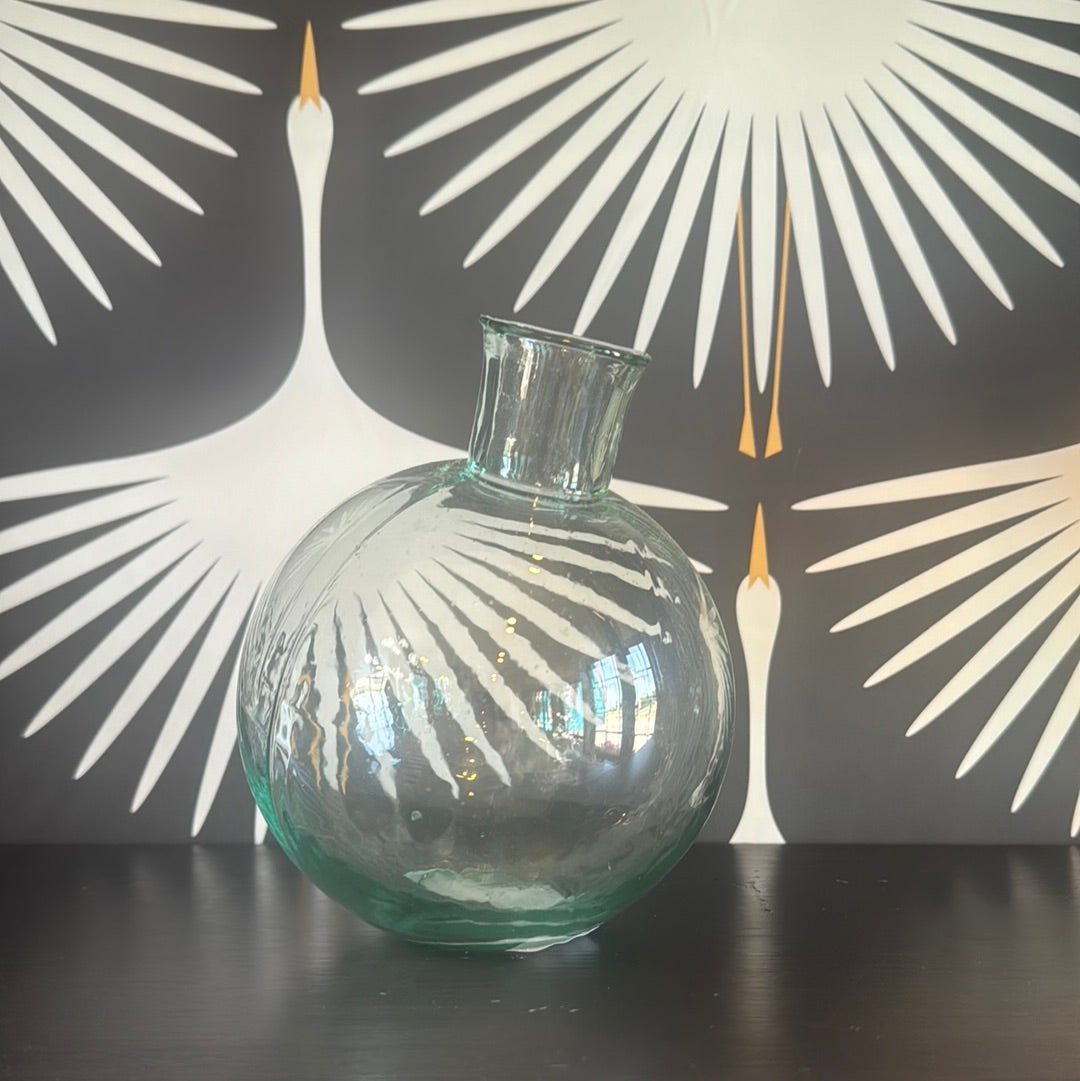 clear sphere bud vase