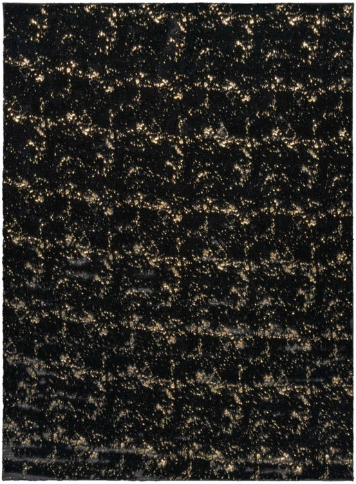 Cozy Shimmer Black/Gold Area Rug