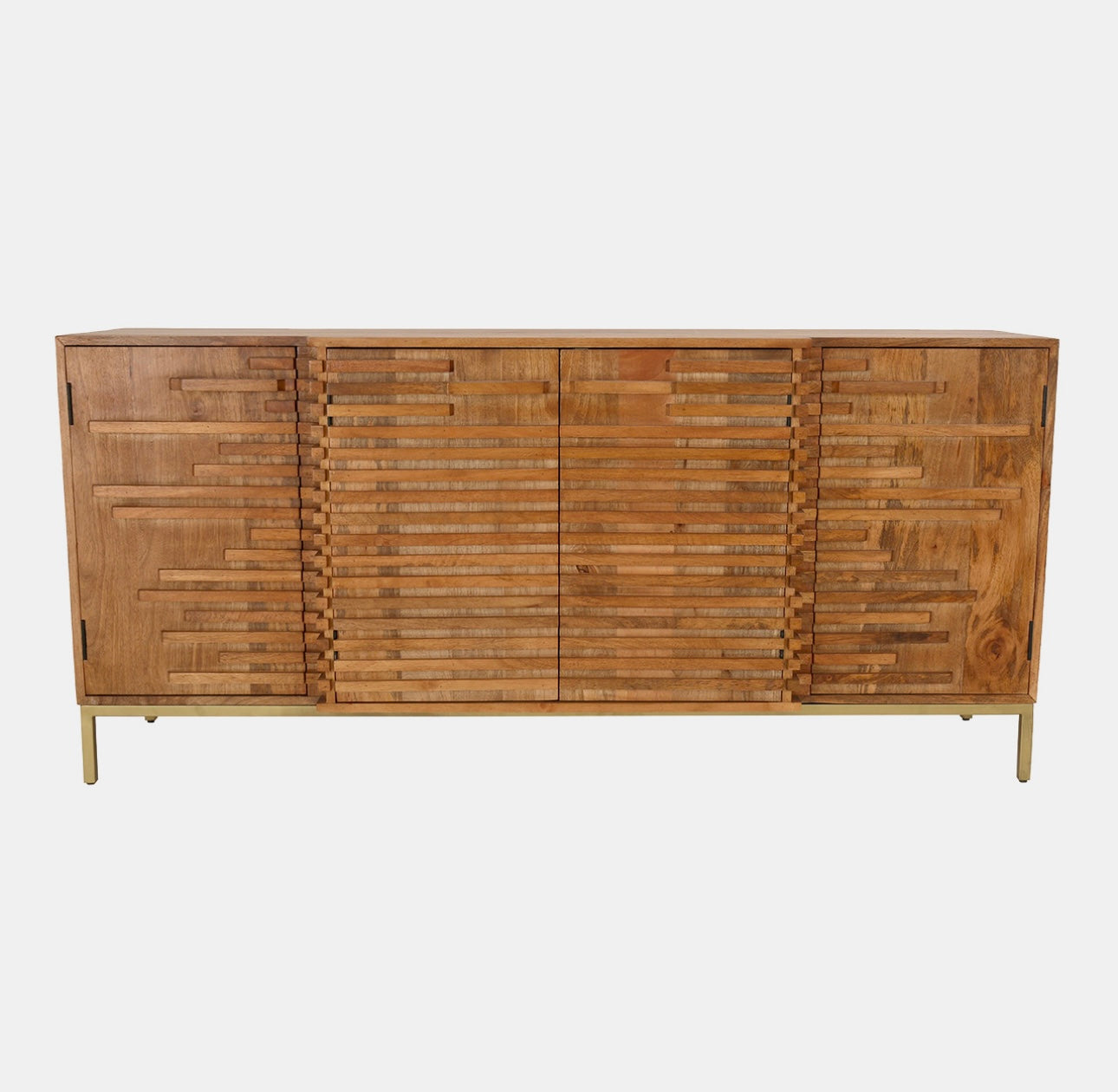 Mid century mango slat sideboard