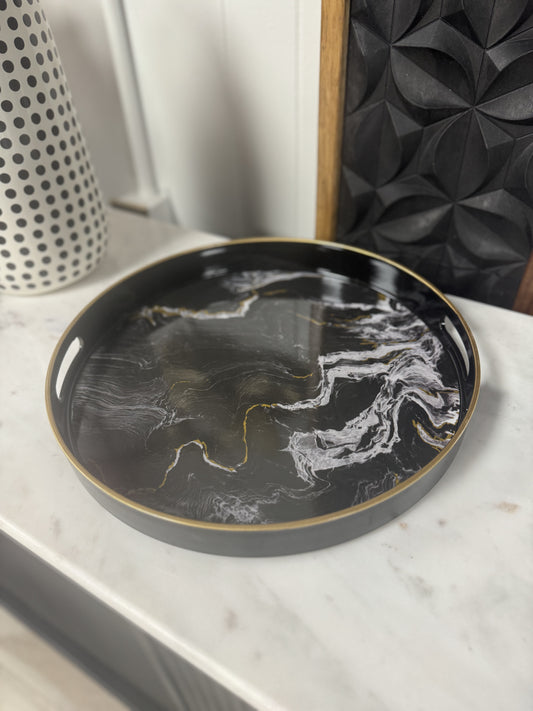 Black Marble Tray