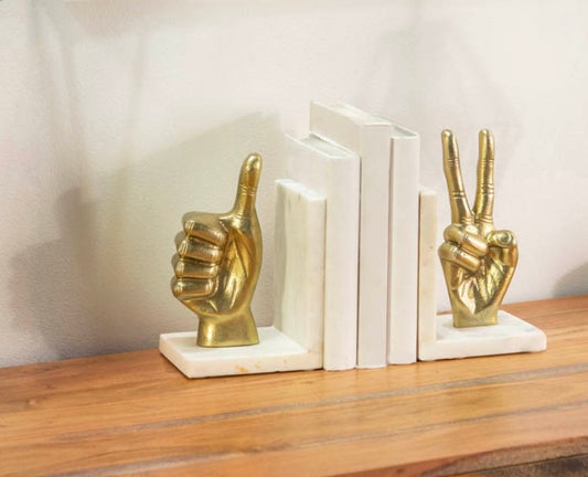 S/2 Hand sign Bookends