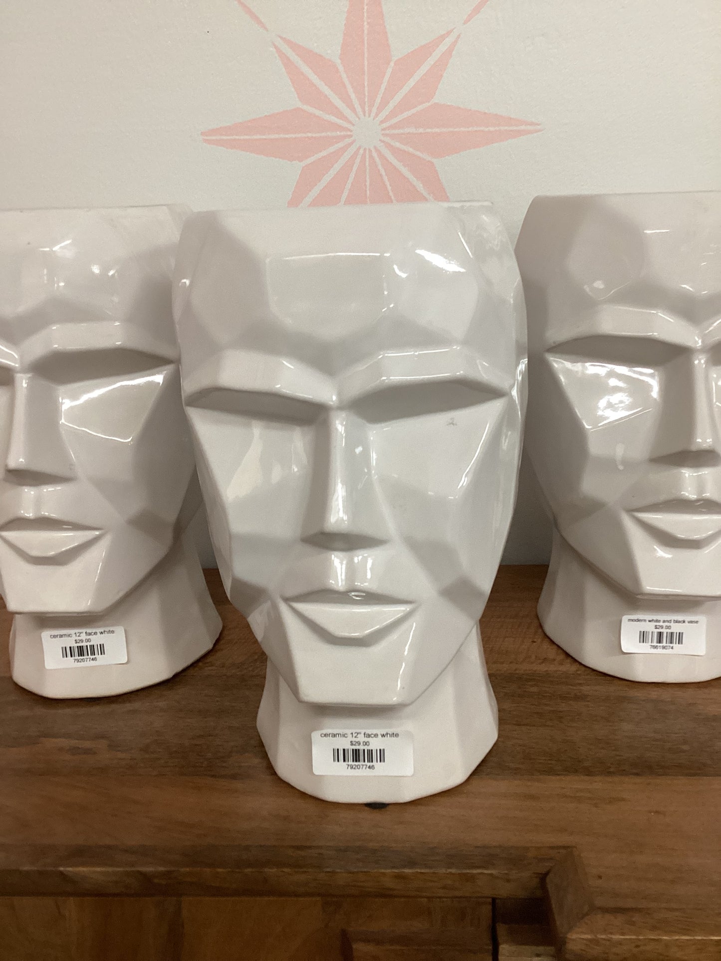 ceramic 12'' face white